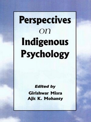 cover image of Perspectives on Indigenous Psychology